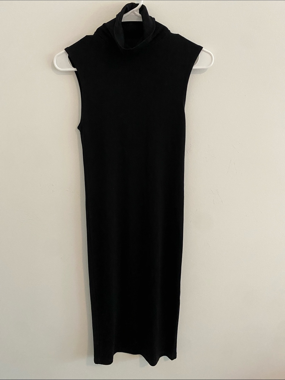 RIPLEY RADAR Jersey Tank Midi Turtleneck Dress Black Size XS